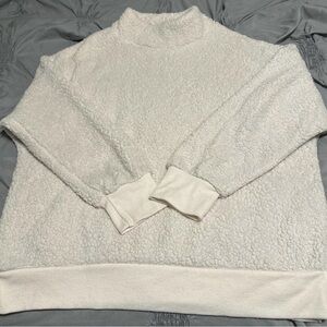 Cozy White Sherpa Sweater